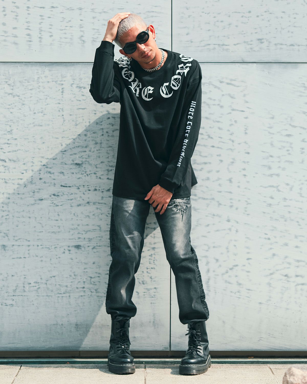 ブラック:183cm(Lサイズ着用)