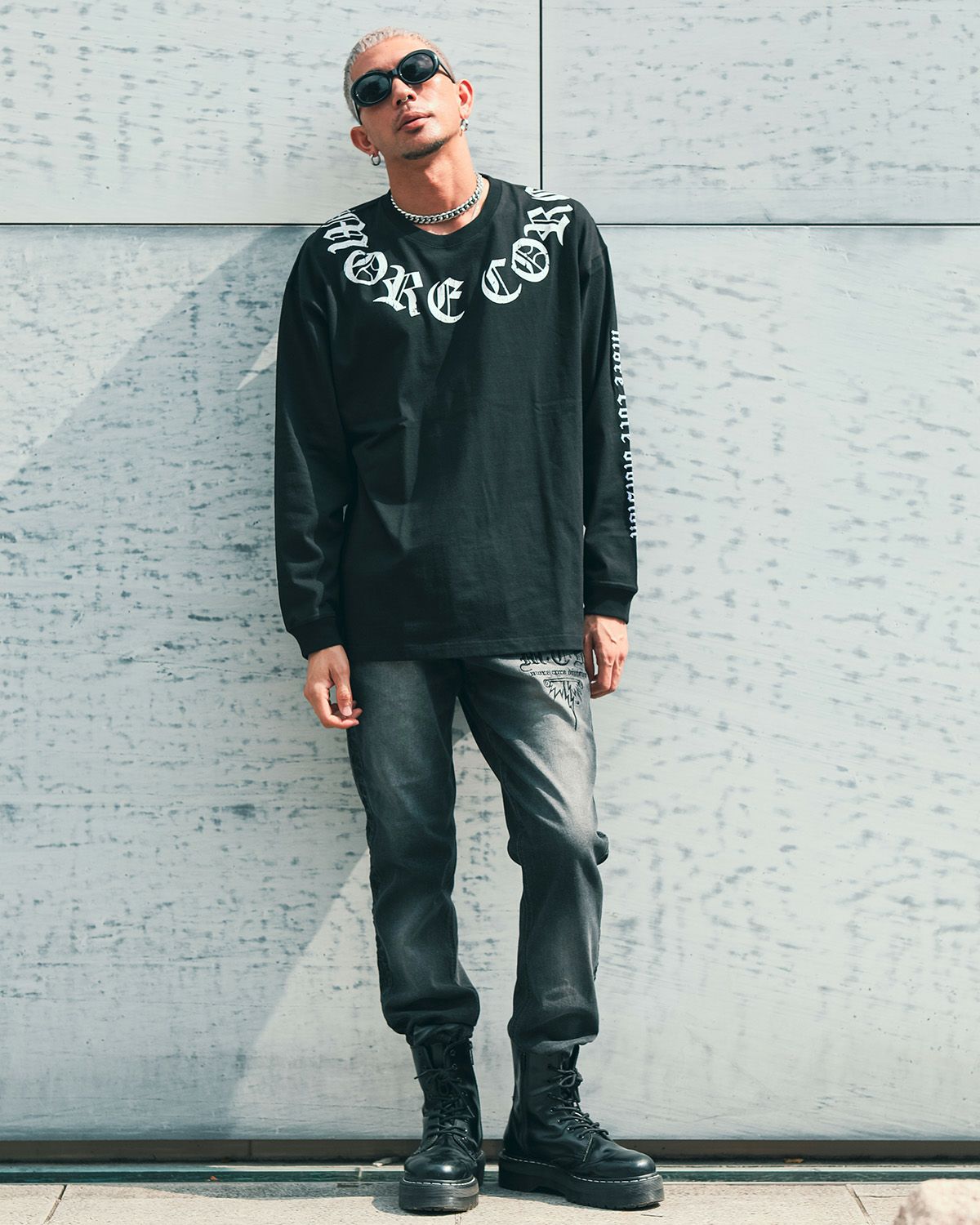 ブラック:183cm(Lサイズ着用)