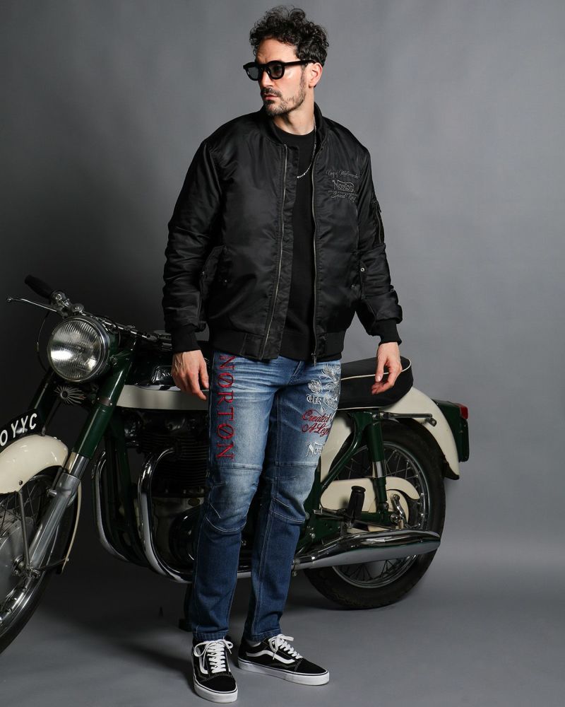 インディゴ：186cm(Lサイズ着用)