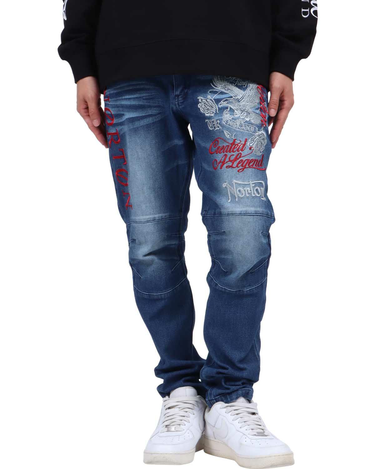 インディゴ：174cm62kg(Lサイズ着用)