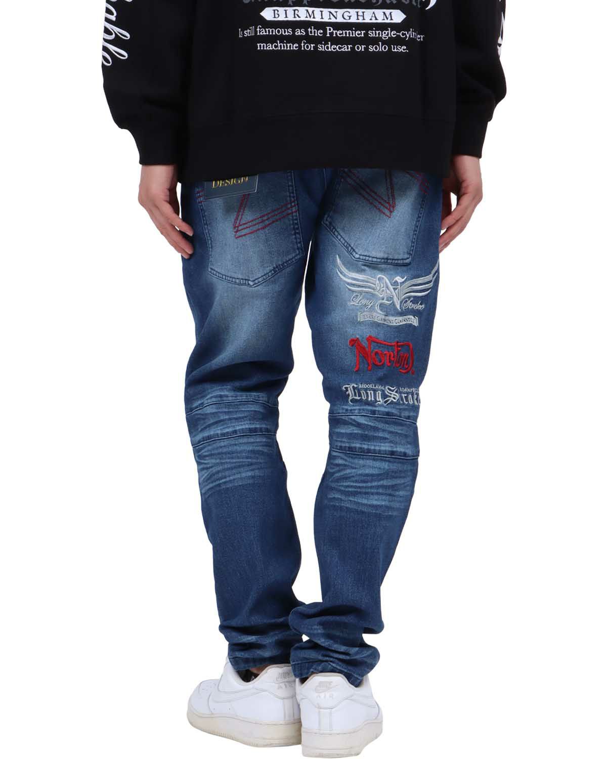 インディゴ：174cm62kg(Lサイズ着用)