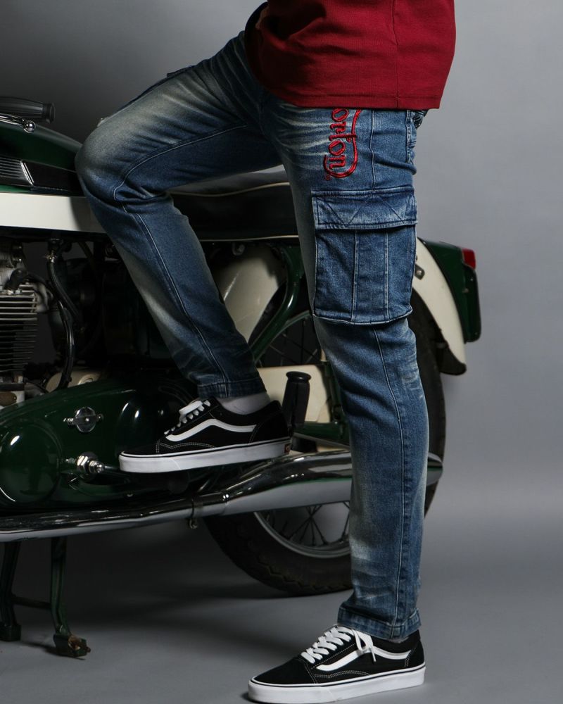 インディゴ：186cm(Lサイズ着用)