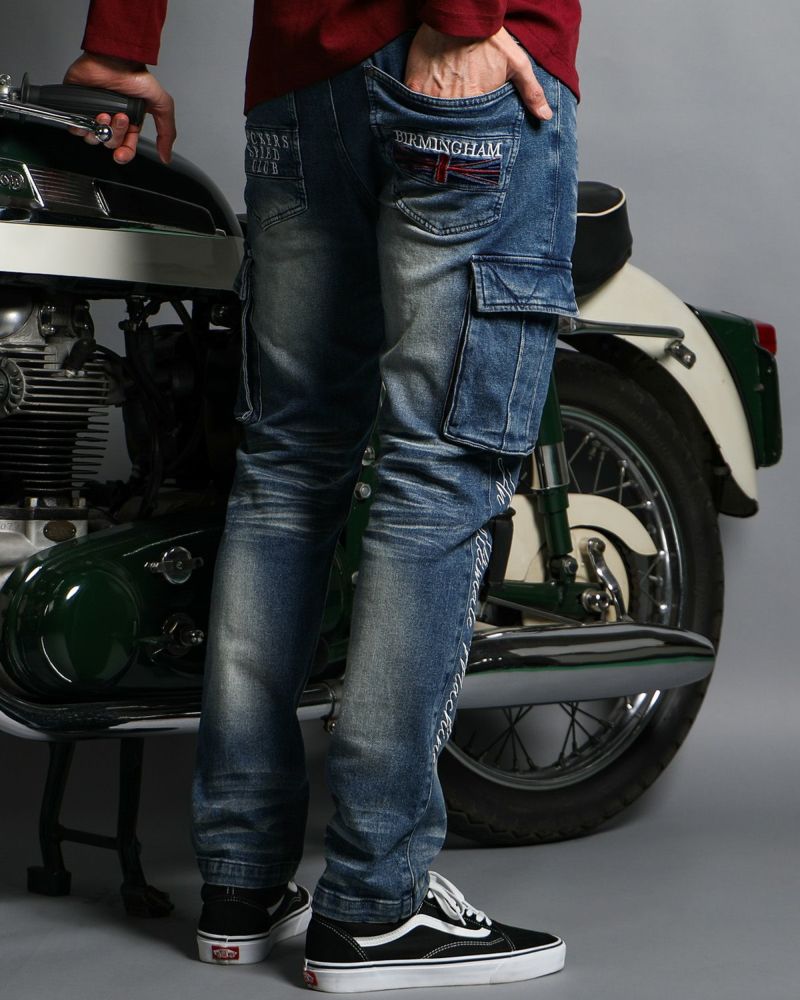 インディゴ：186cm(Lサイズ着用)