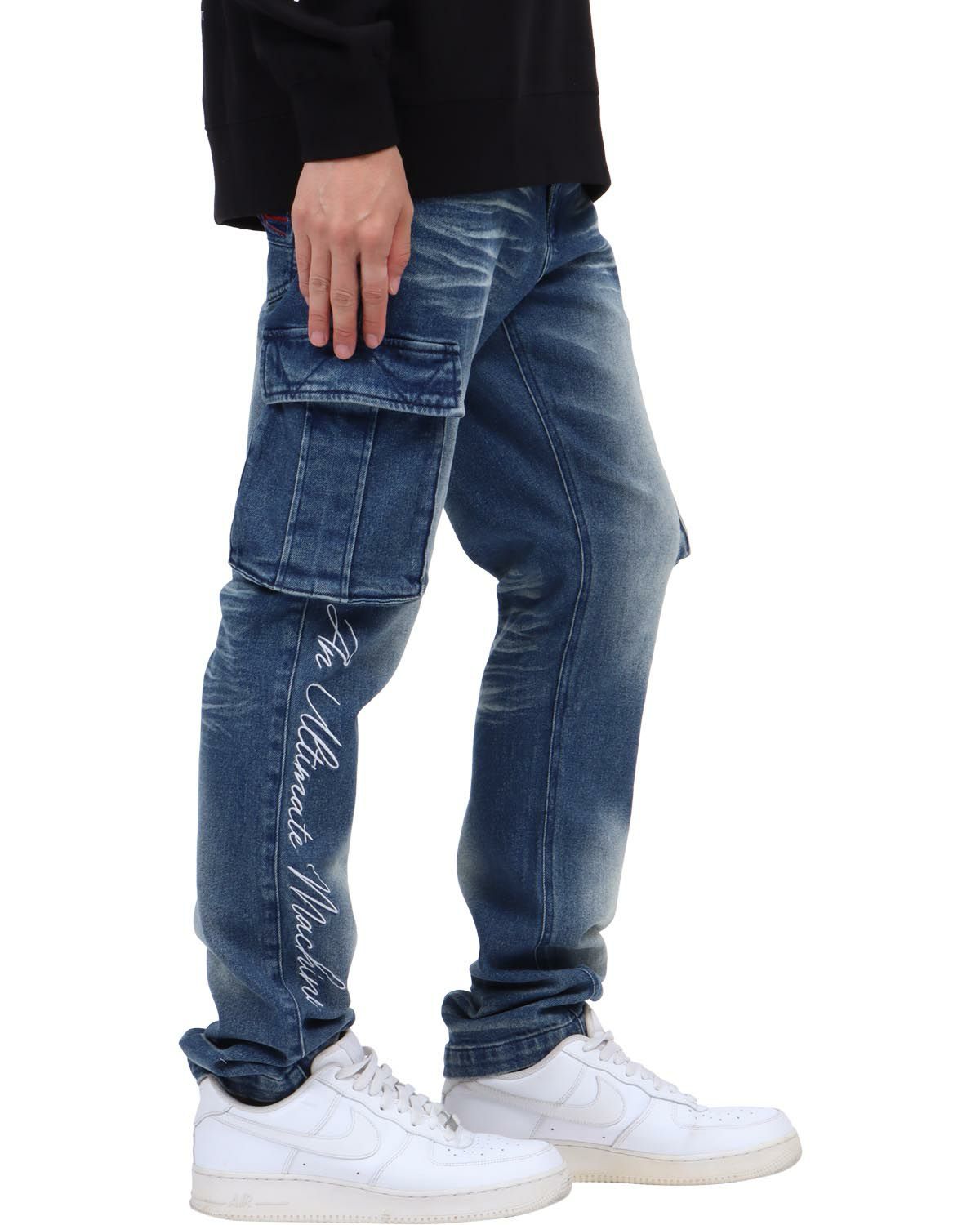 インディゴ：174cm62kg(Lサイズ着用)