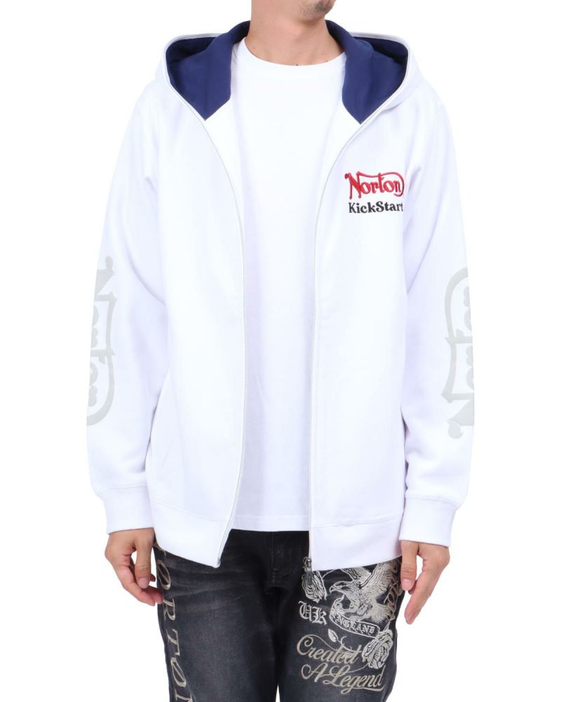 ホワイト：174cm62kg(Lサイズ着用)