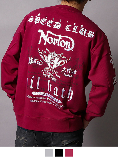 バーガンディ：178cm/75kg(Lサイズ着用)