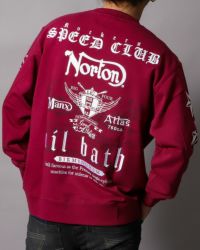 バーガンディ：178cm/75kg(Lサイズ着用)