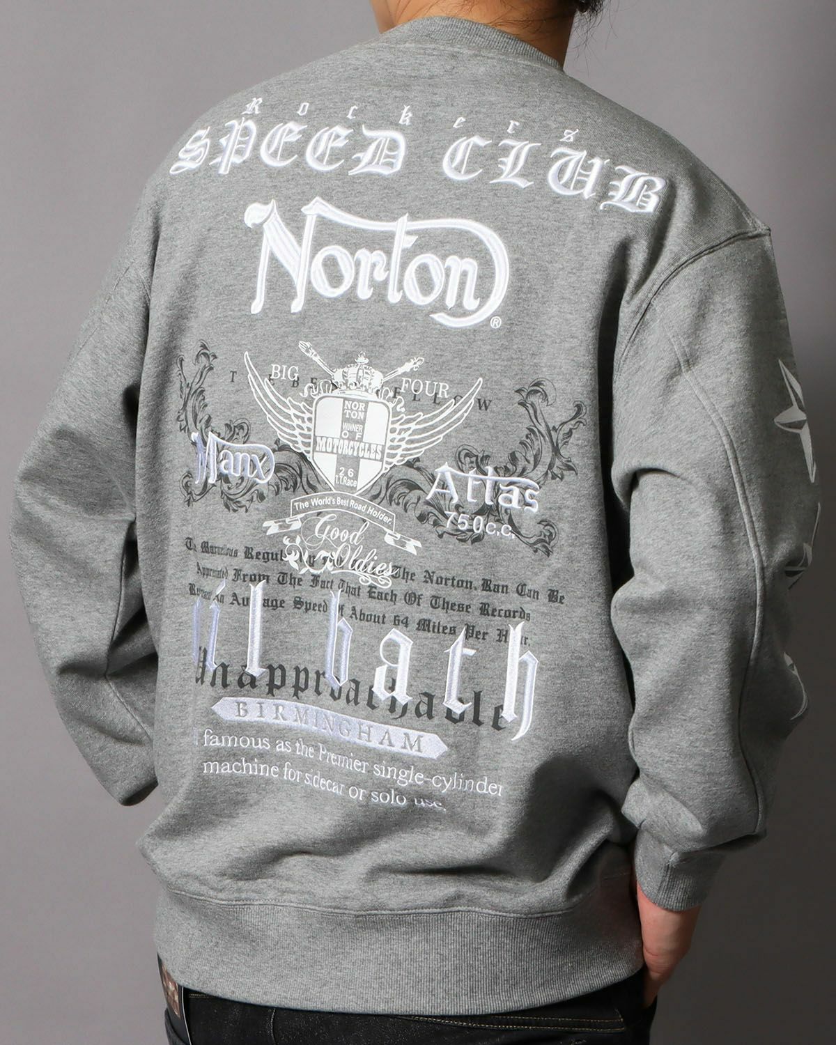 杢グレー：178cm/75kg(Lサイズ着用)