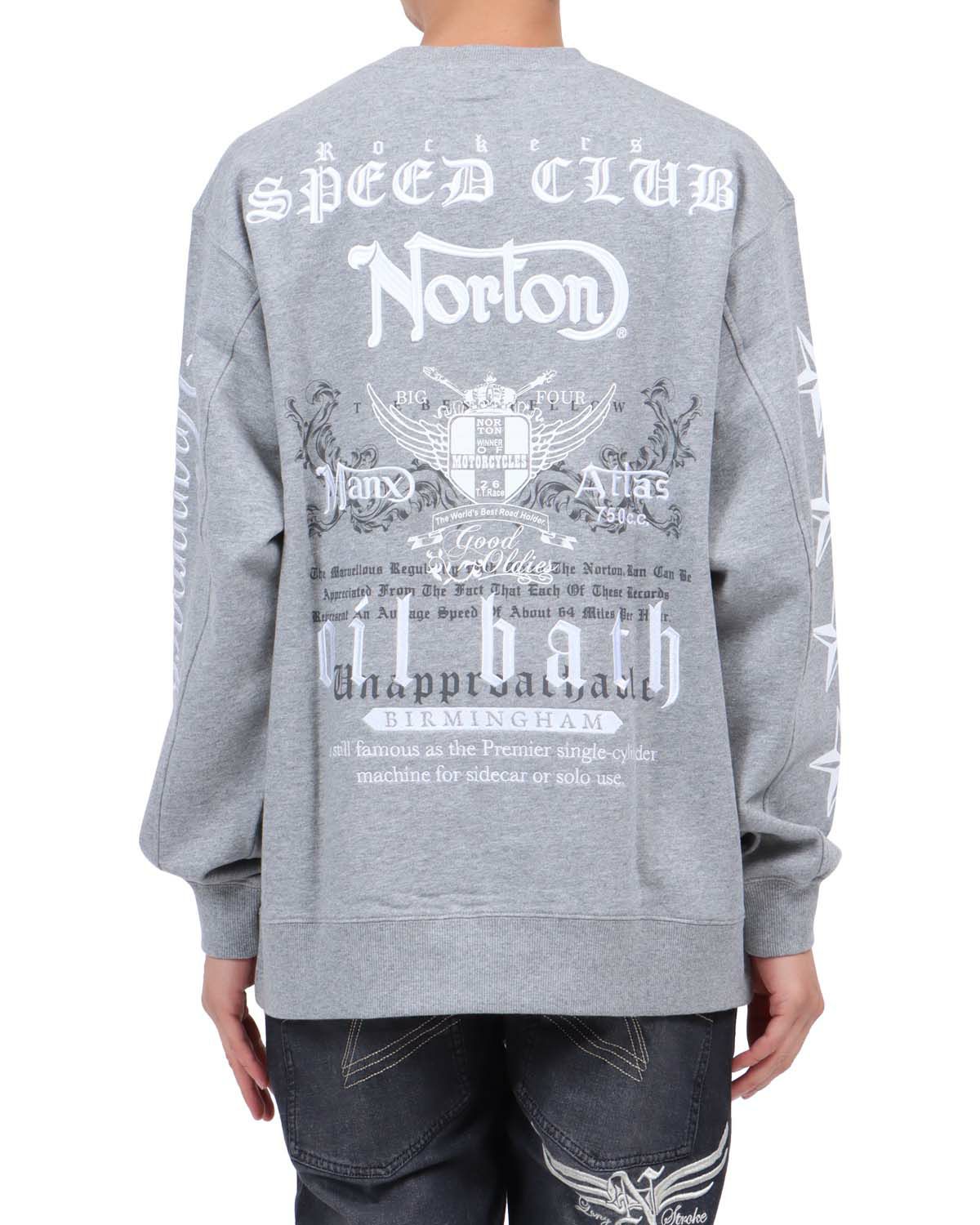 杢グレー：174cm62kg(Lサイズ着用)