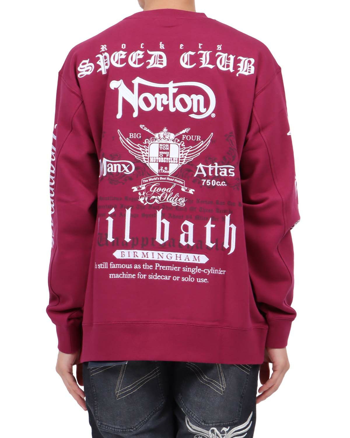 ダークレッド：174cm62kg(Lサイズ着用)