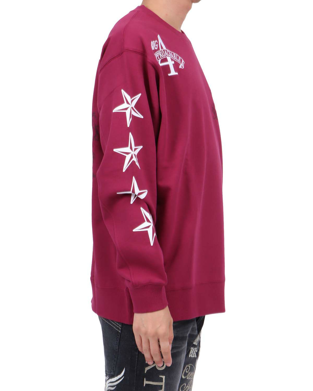 ダークレッド：174cm62kg(Lサイズ着用)