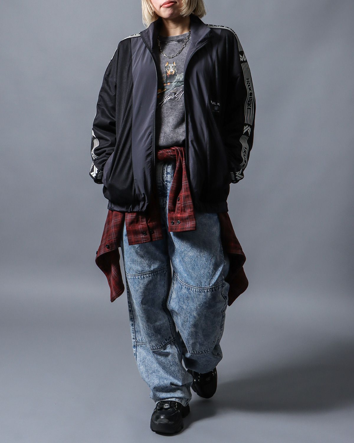 Karl Kani] ナイロン メッシュ トラックジャケット | PEET ONLINE STORE