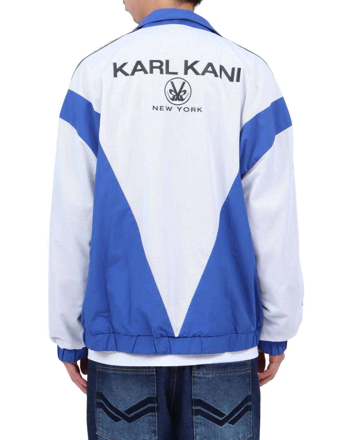 ホワイト：174cm62kg(Lサイズ着用)