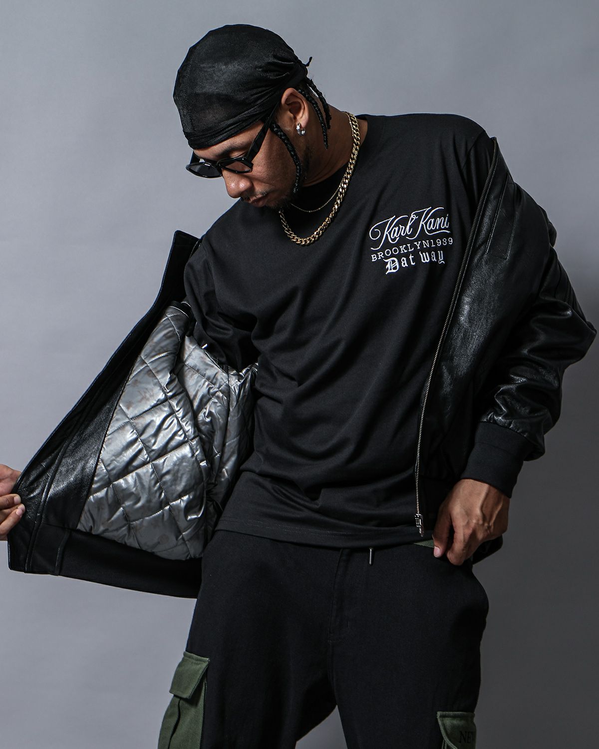 ブラック：180㎝（ＸＬサイズ着用）