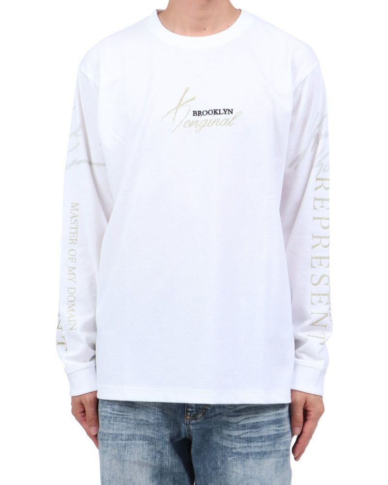 ホワイト：174cm62kg(Lサイズ着用)