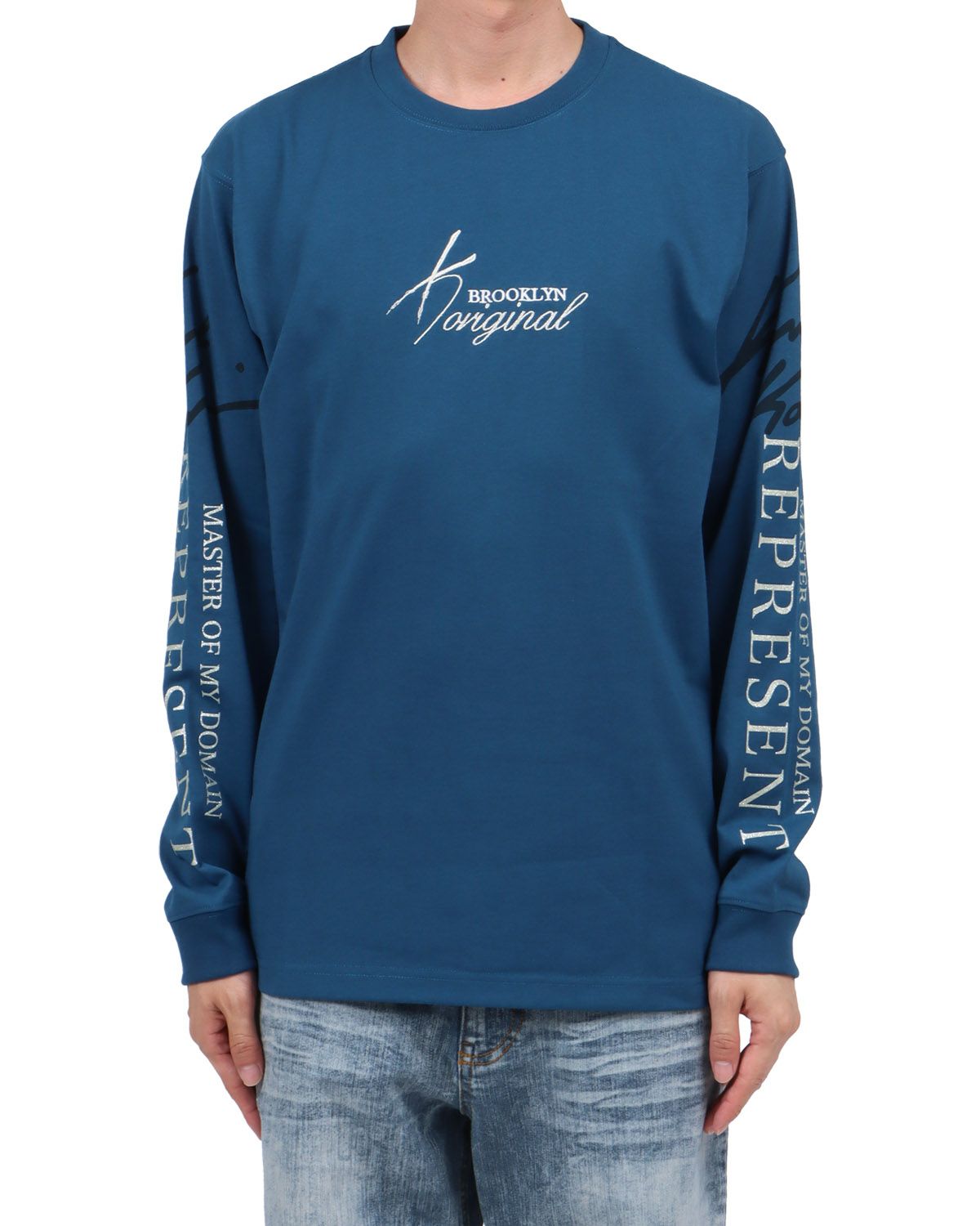 ブルー：174cm62kg(Lサイズ着用)