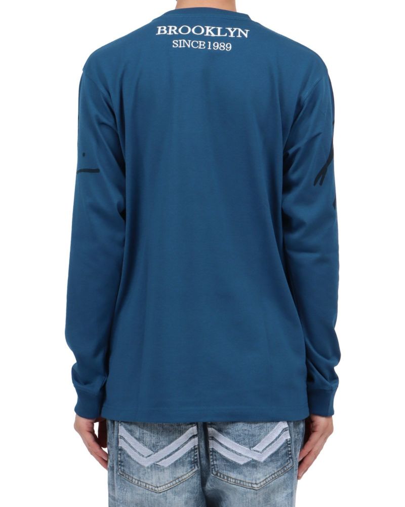 ブルー：174cm62kg(Lサイズ着用)