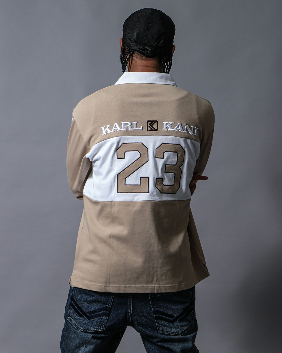 ベージュ：180cm(XLサイズ着用)