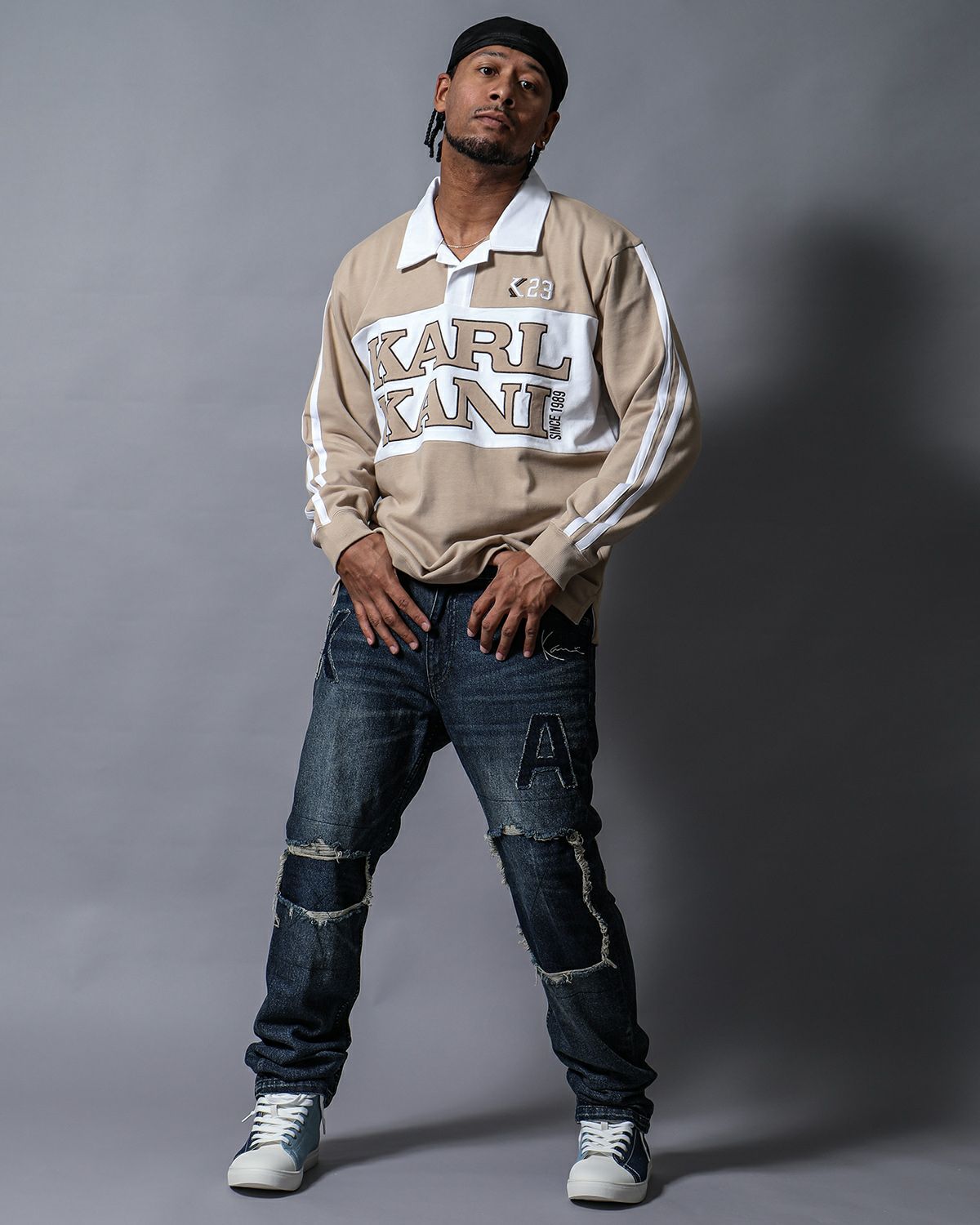 ベージュ：180cm(XLサイズ着用)