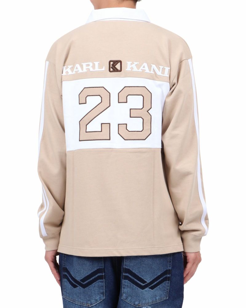 ベージュ：174cm62kg(Lサイズ着用)