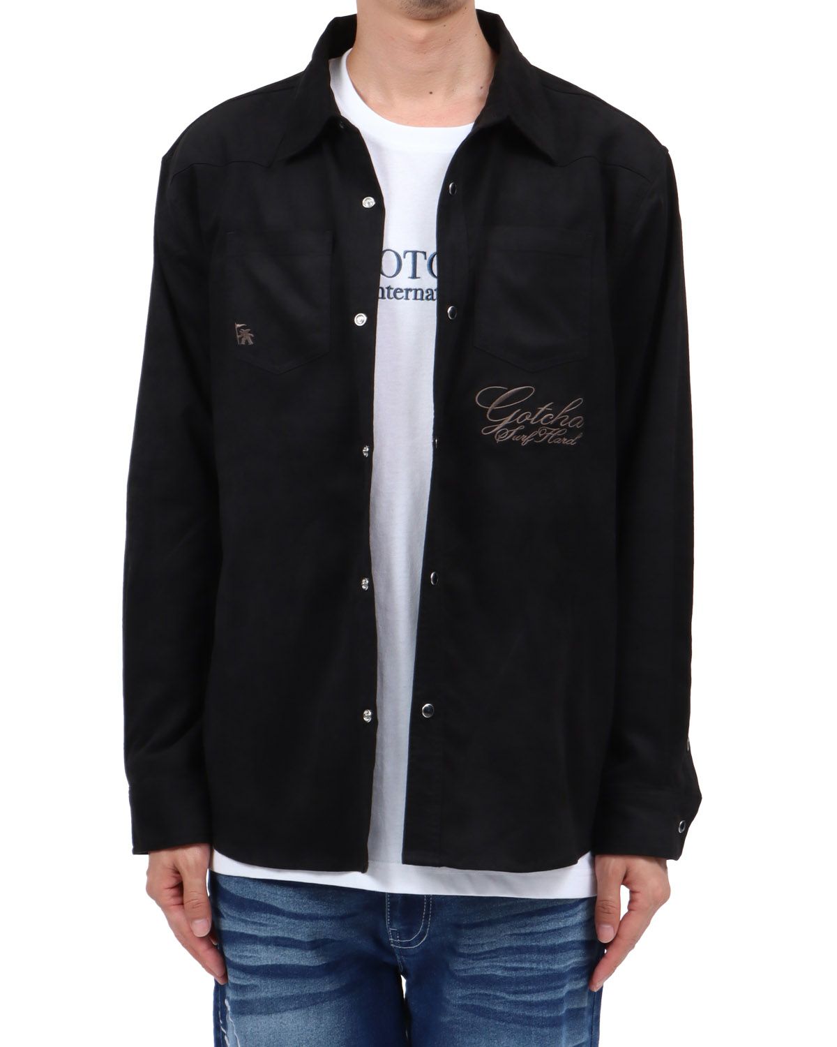 ブラック：174cm62kg(Lサイズ着用)