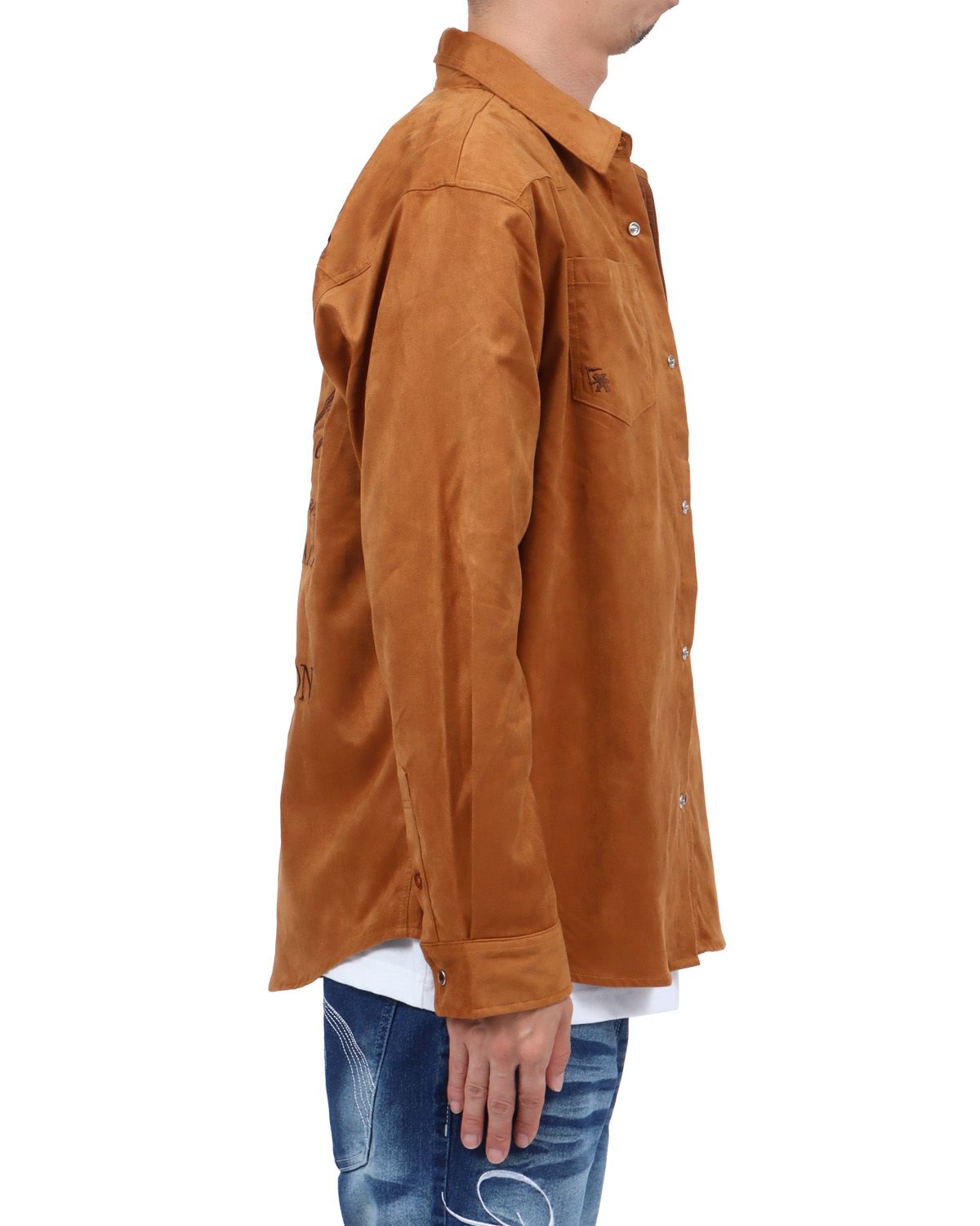 キャメル：174cm62kg(Lサイズ着用)