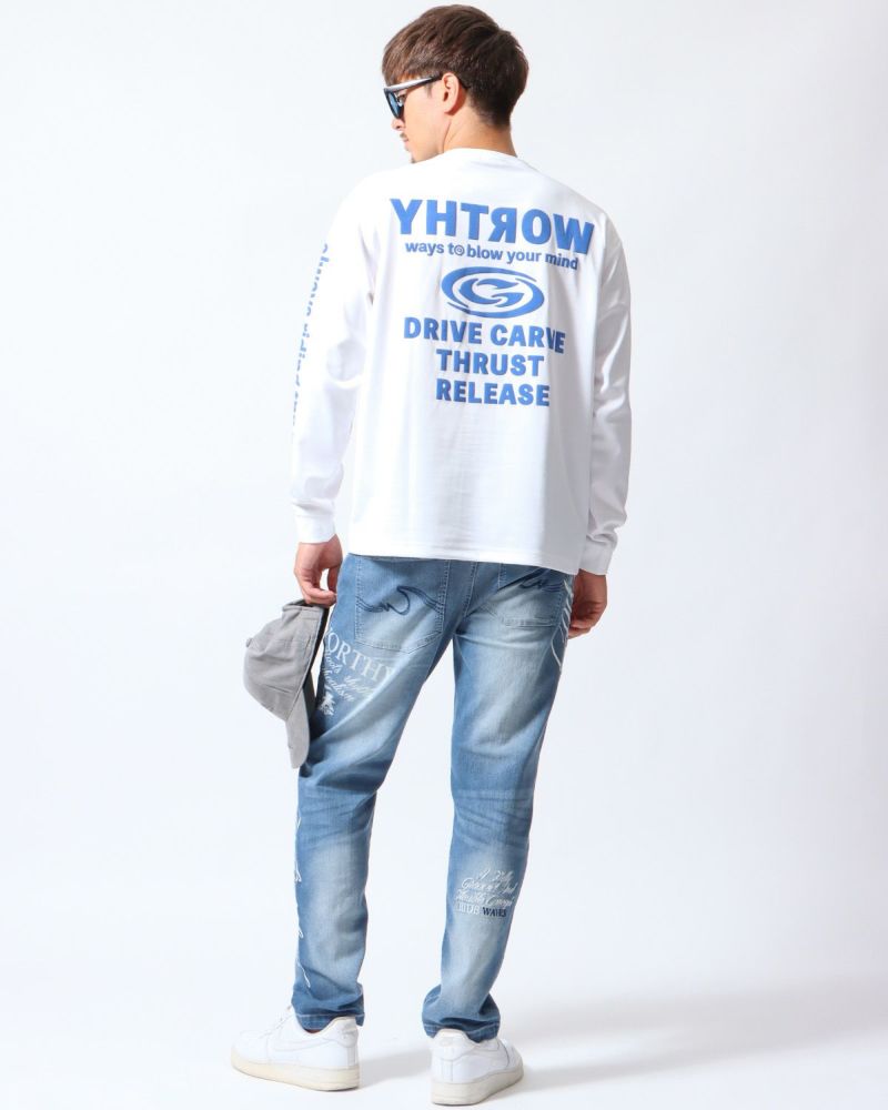 ホワイト：180cm/70kg(Lサイズ着用)