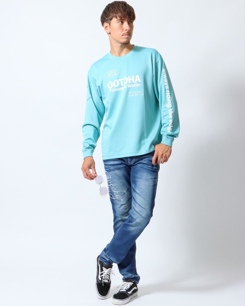 アップルグリーン：180cm/70kg(Lサイズ着用)