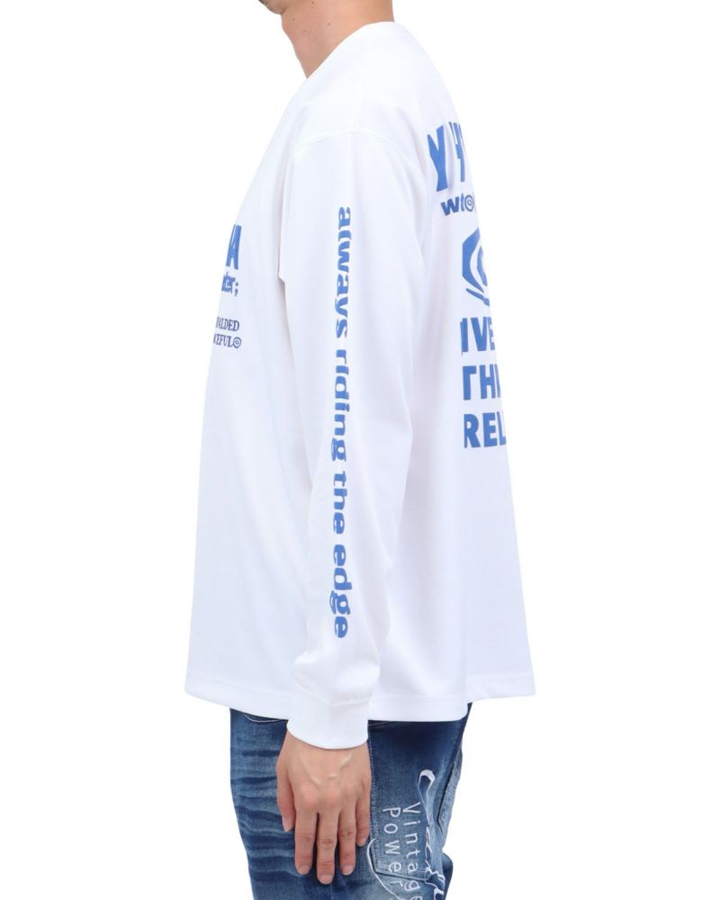 ホワイト：174cm62kg(Lサイズ着用)