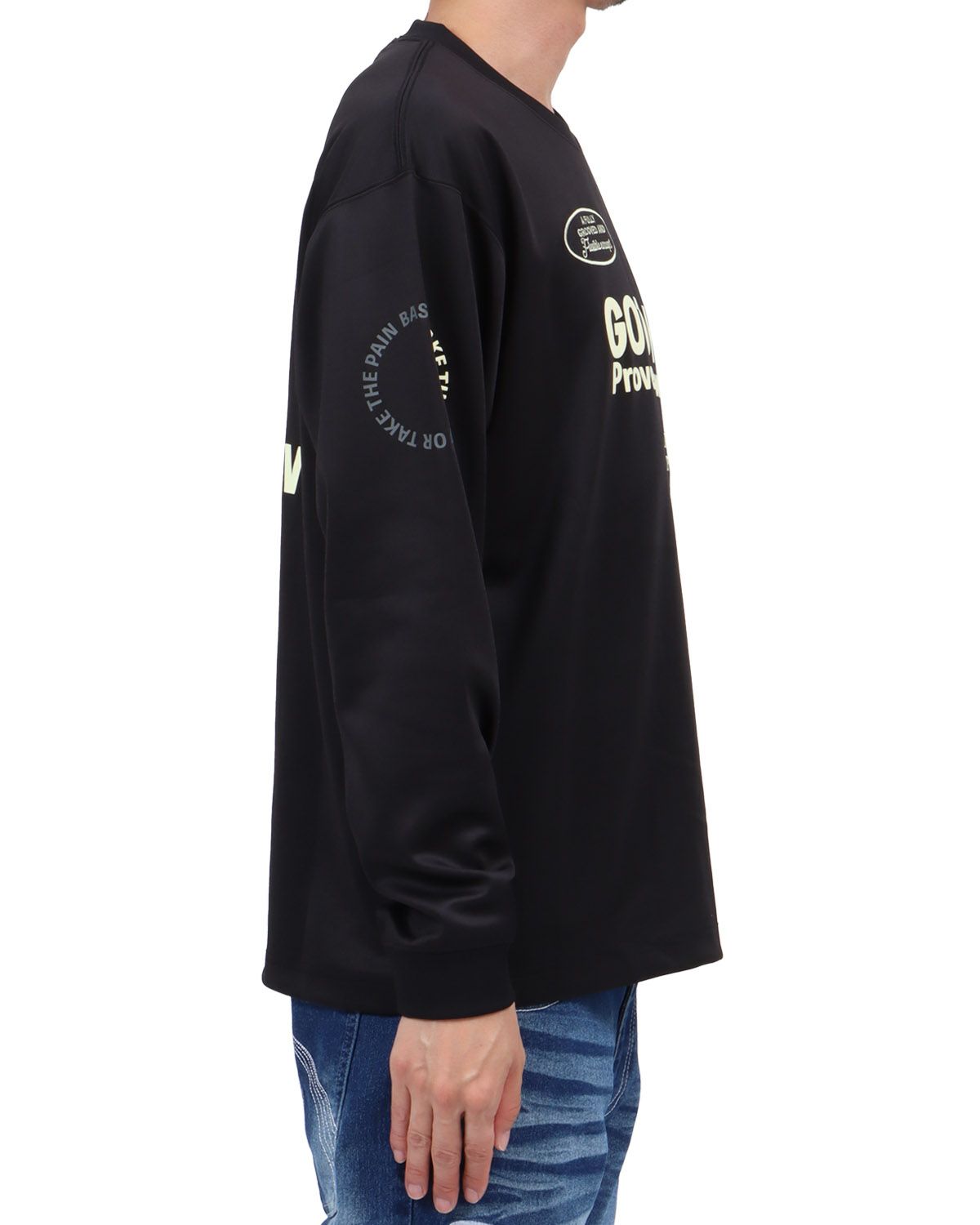 ブラック：174cm62kg(Lサイズ着用)