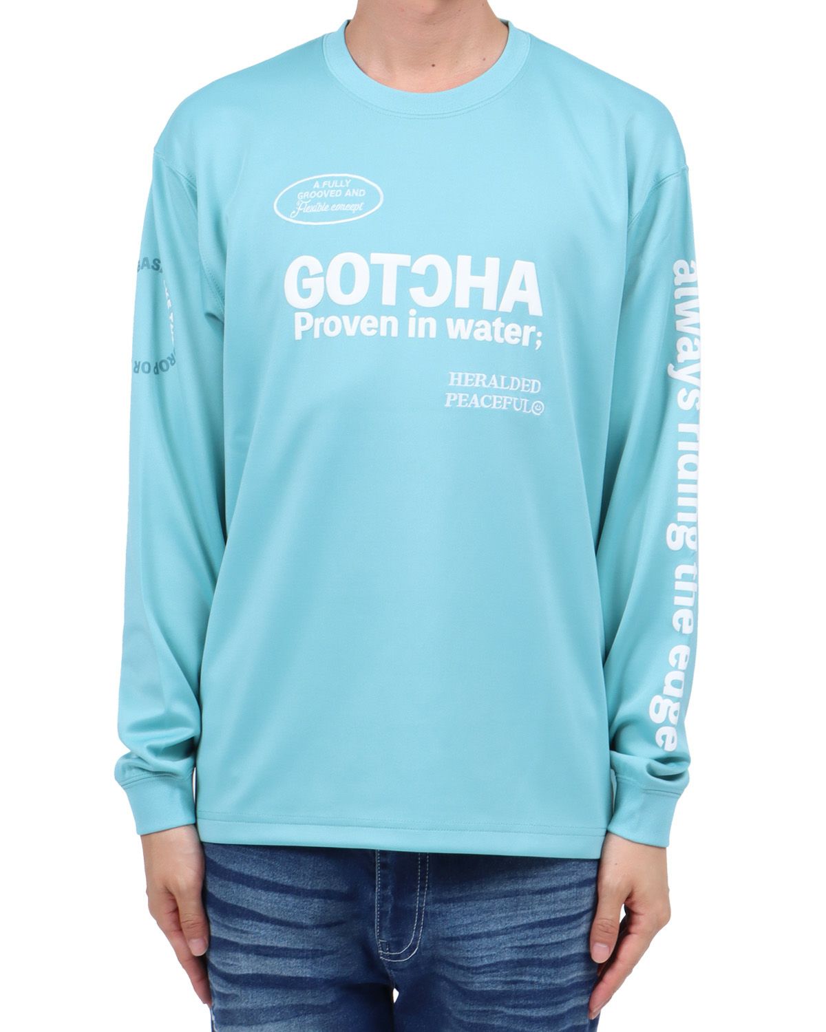 アップルグリーン：174cm62kg(Lサイズ着用)