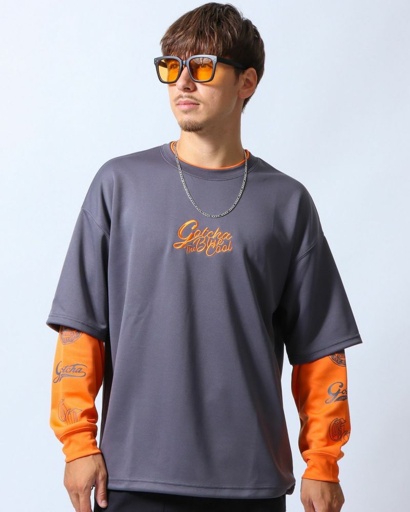 チャコール：180cm/70kg(Lサイズ着用)