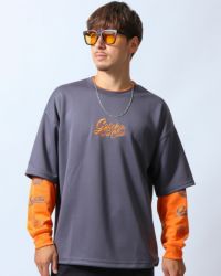 チャコール：180cm/70kg(Lサイズ着用)