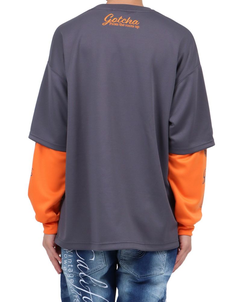 チャコール：174cm62kg(Lサイズ着用)