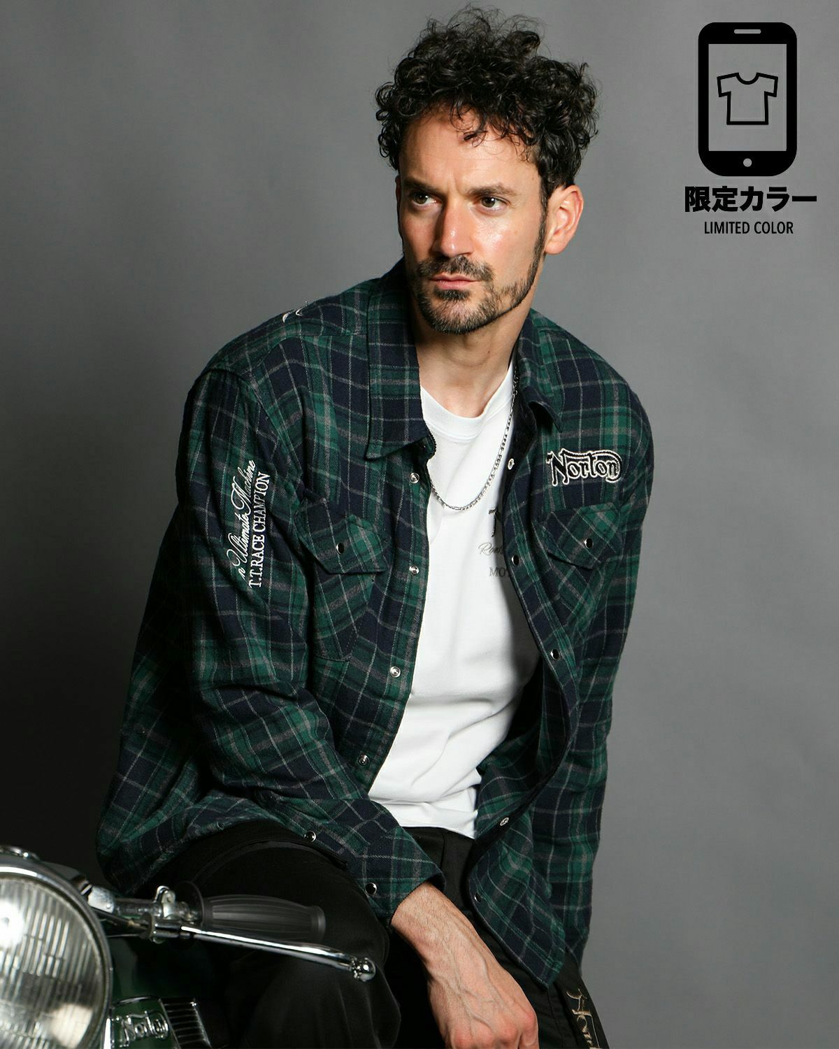 ブルー：186cm(Lサイズ着用)