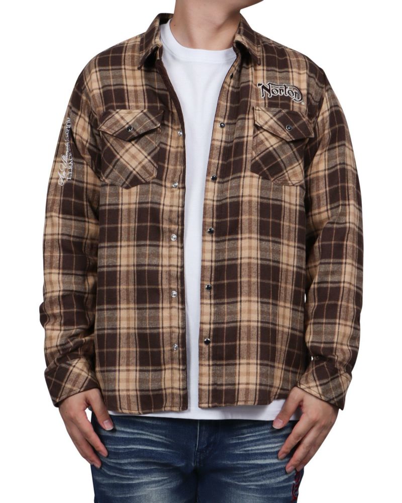 Norton] コーデュロイ使い チェックシャツ | PEET ONLINE STORE