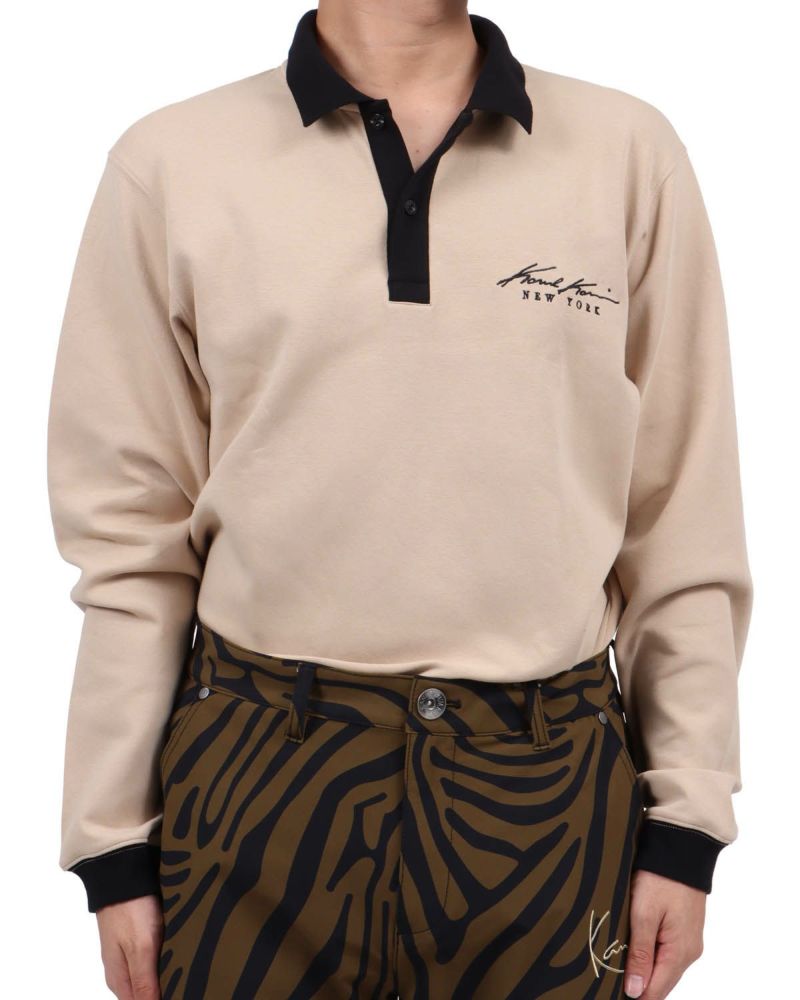 ベージュ：173cm63kg(Lサイズ着用)