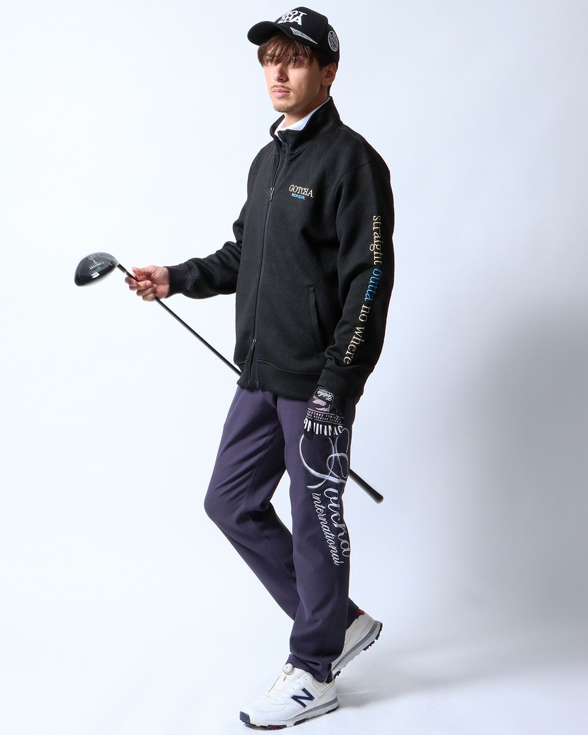 ブラック：180cm/70kg(Lサイズ着用)