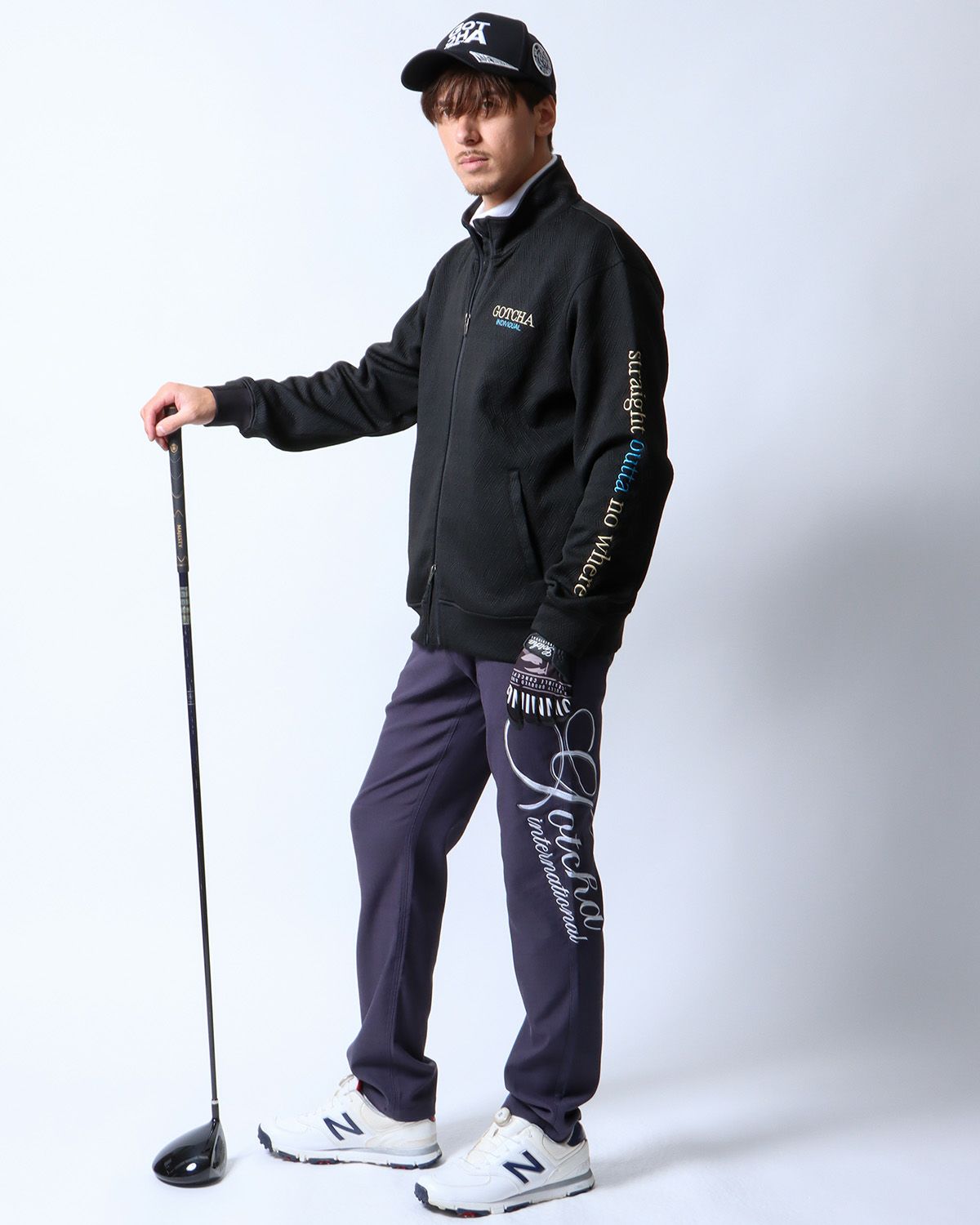 ブラック：180cm/70kg(Lサイズ着用)