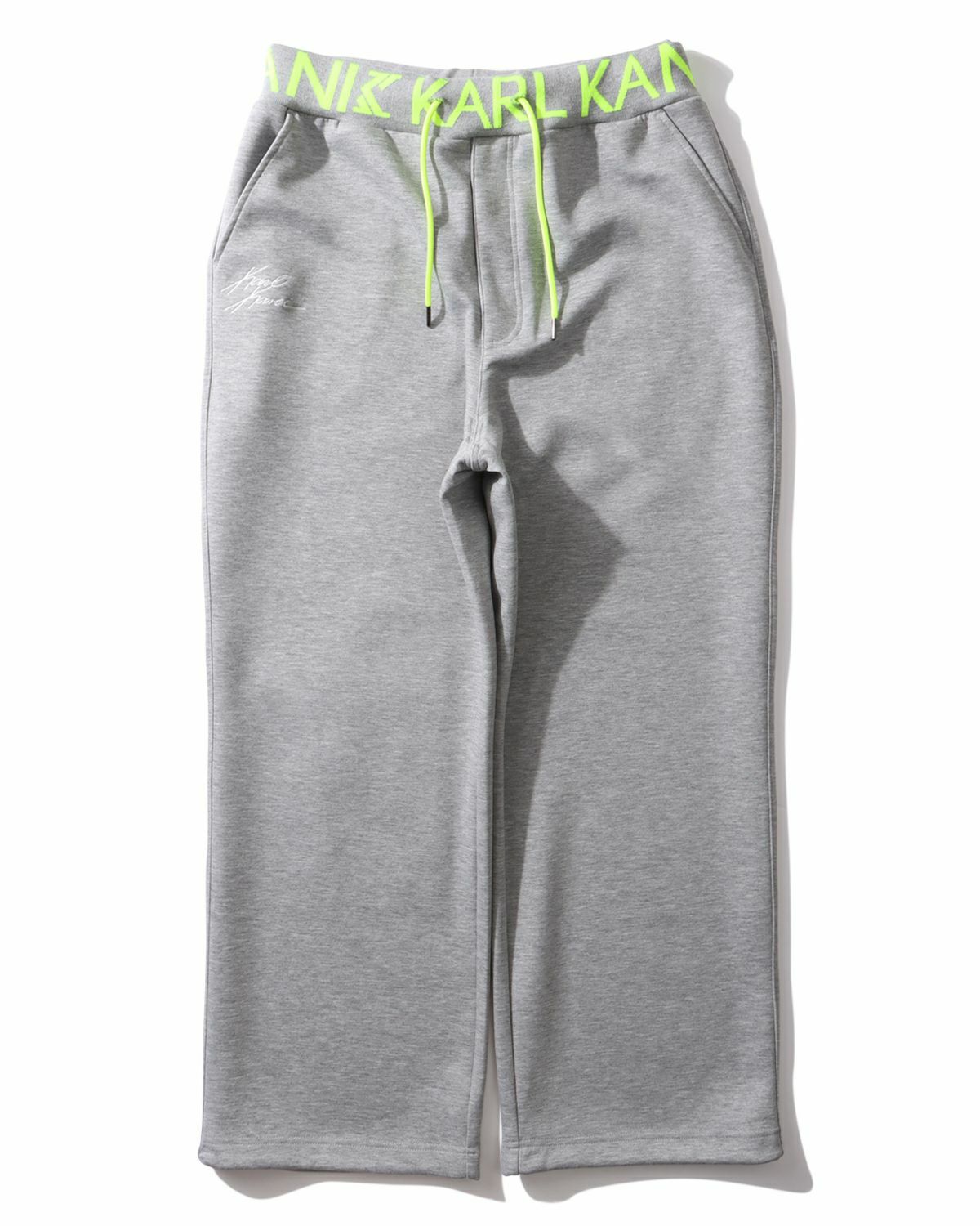 Karl Kani] ネオン ポイント ダンボールニット イージーパンツ