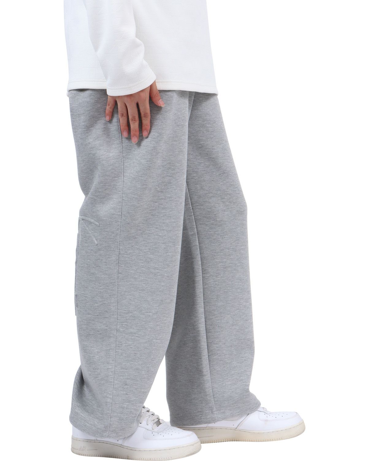 杢グレー：173cm63kg(Lサイズ着用)