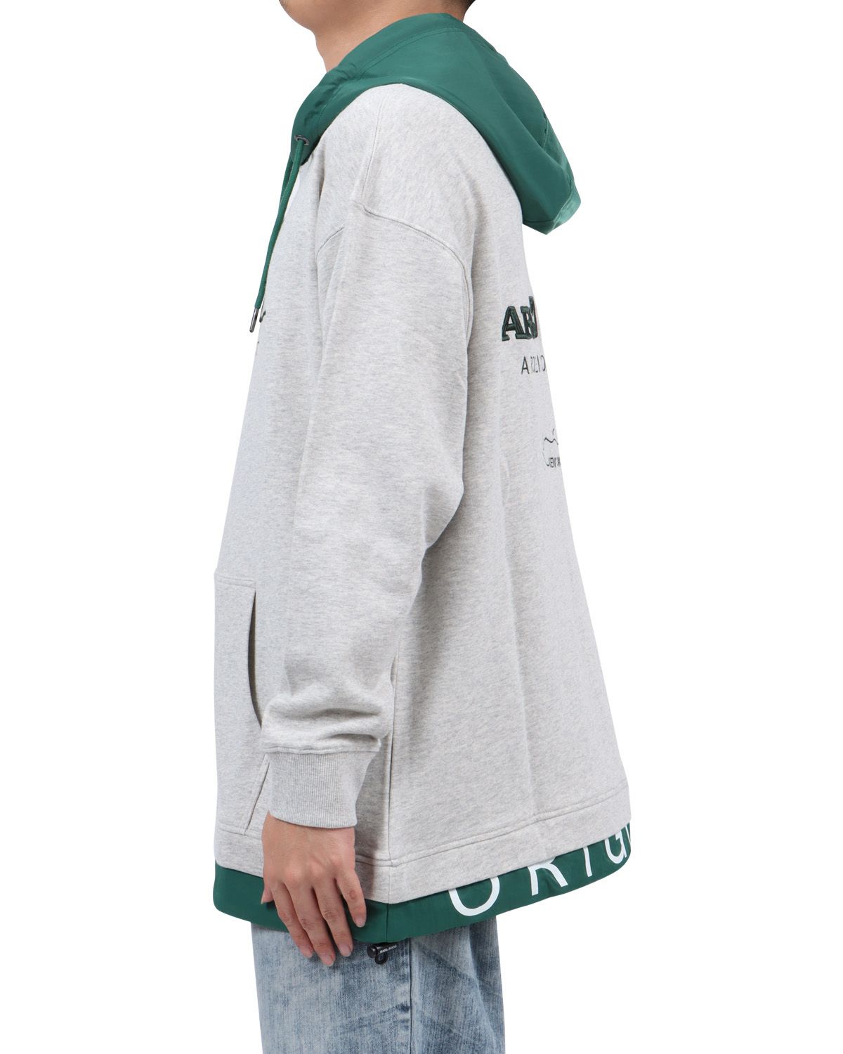 杢グレー：173cm63kg(Lサイズ着用)