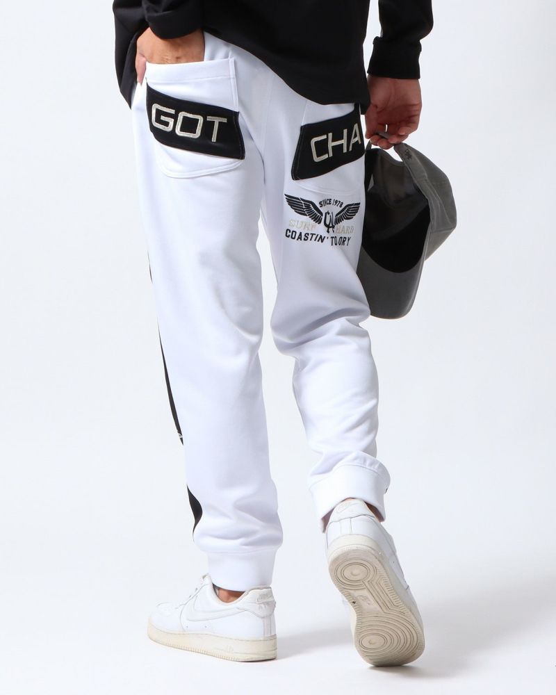 ホワイト：180cm/70kg(Lサイズ着用)