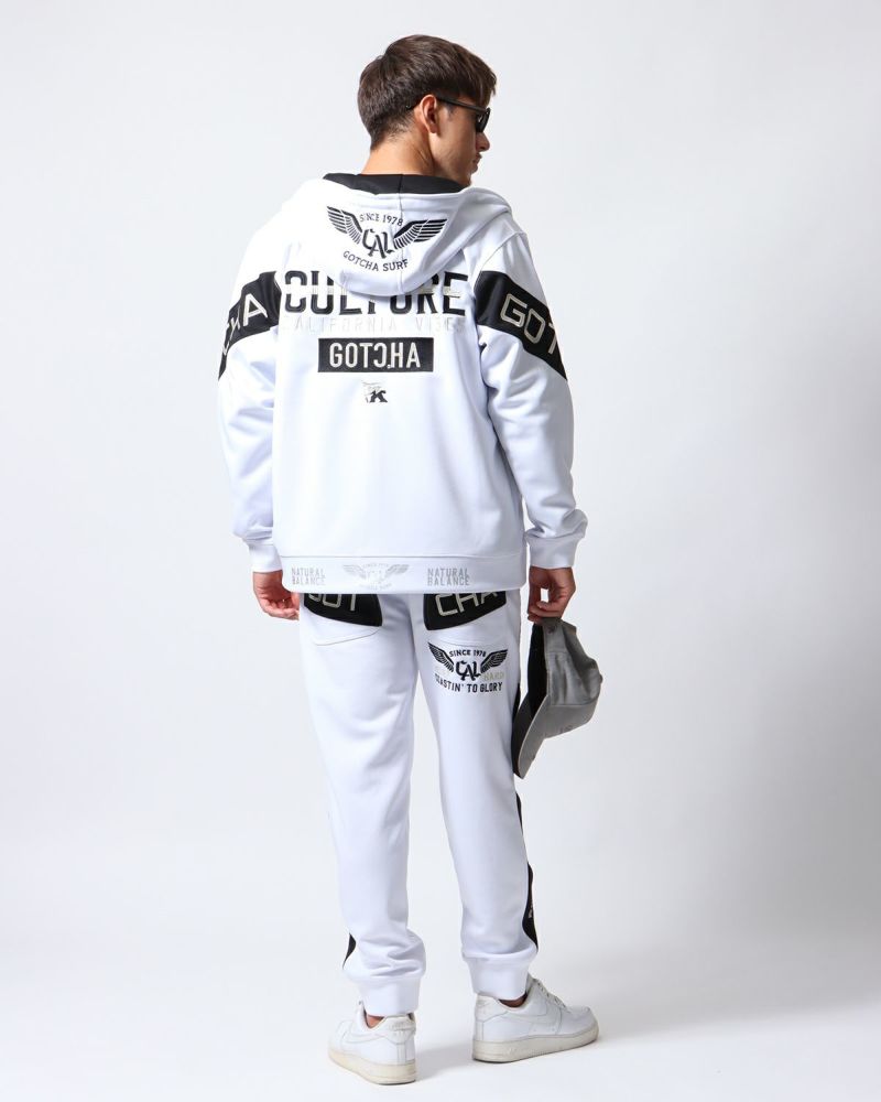 ホワイト：180cm/70kg(Lサイズ着用)