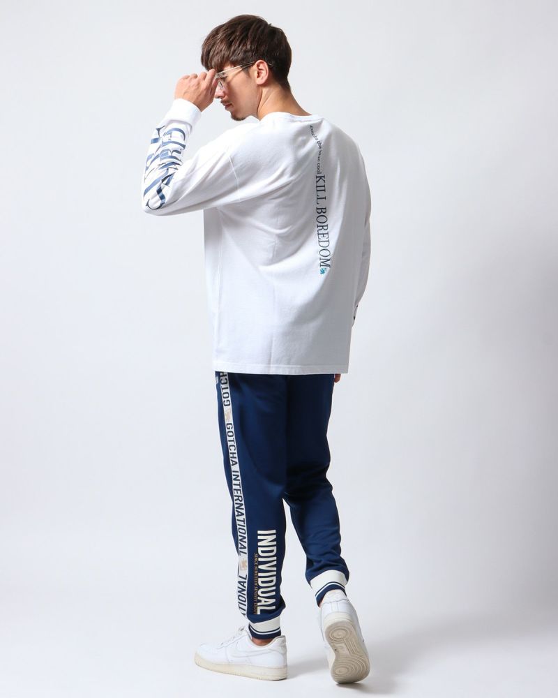 ホワイト：180cm/70kg(Lサイズ着用)