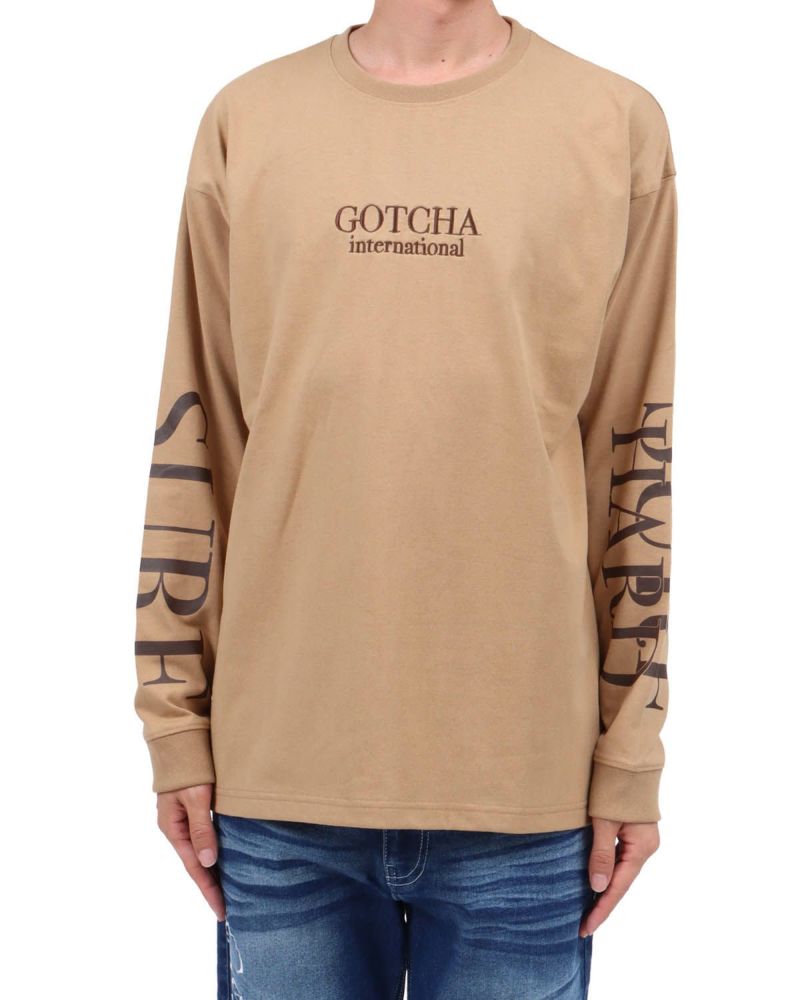 ベージュ：174cm62kg(Lサイズ着用)