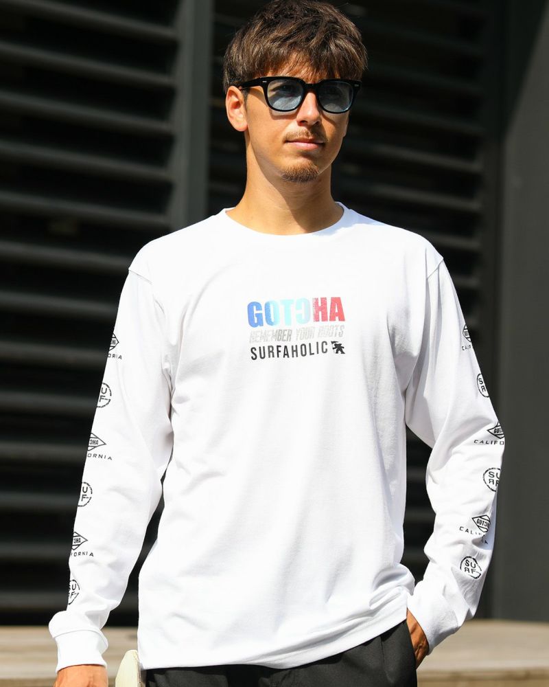 ホワイト：180cm/70kg(Lサイズ着用)