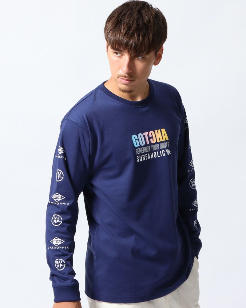 ネイビー：180cm/70kg(Lサイズ着用)