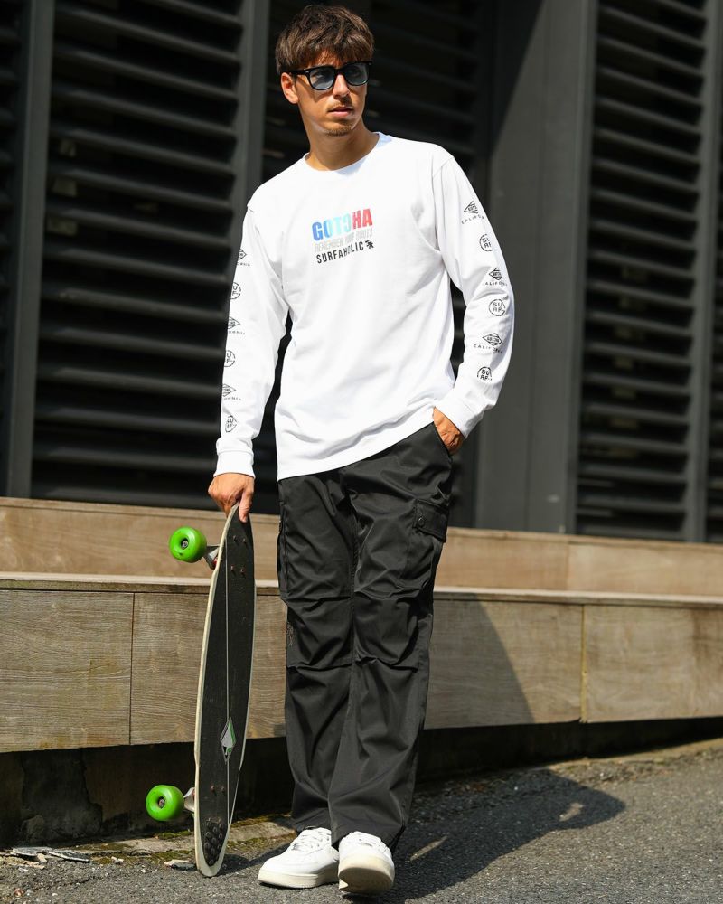 ホワイト：180cm/70kg(Lサイズ着用)