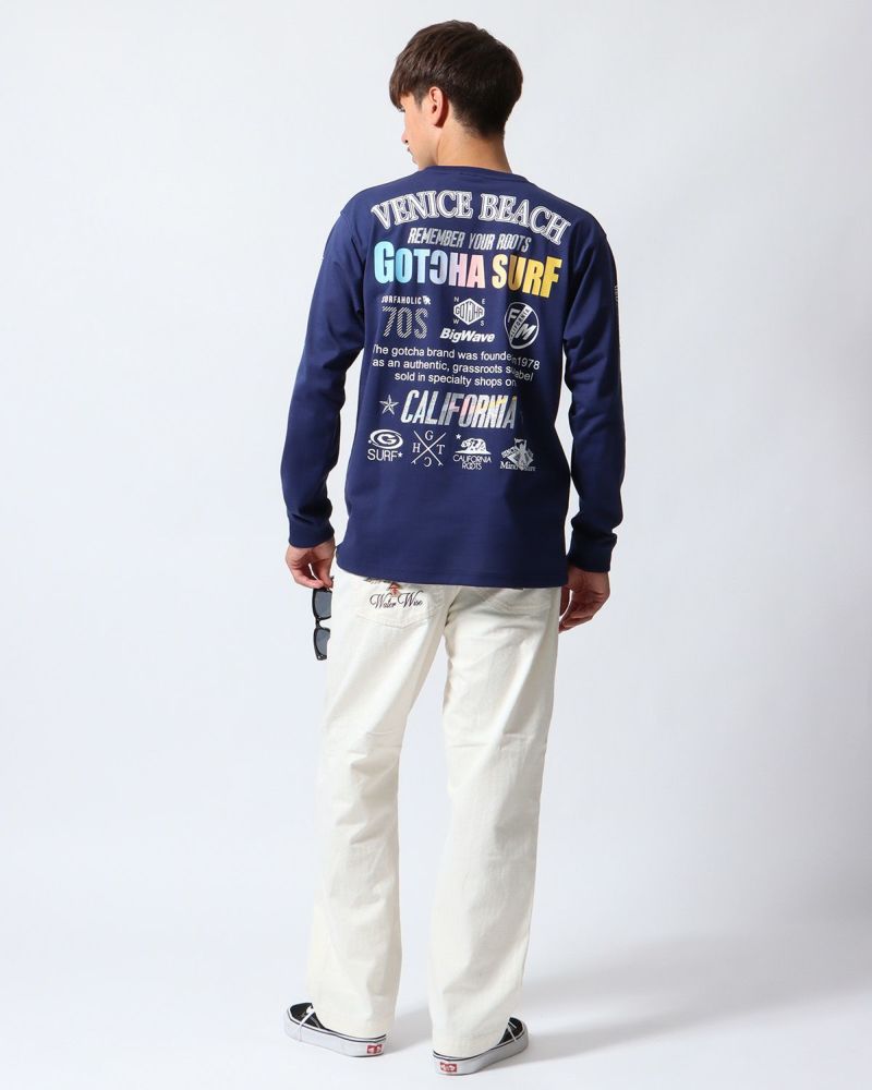 ネイビー：180cm/70kg(Lサイズ着用)